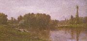 Charles-Francois Daubigny Die Ufer der Oise Spain oil painting artist